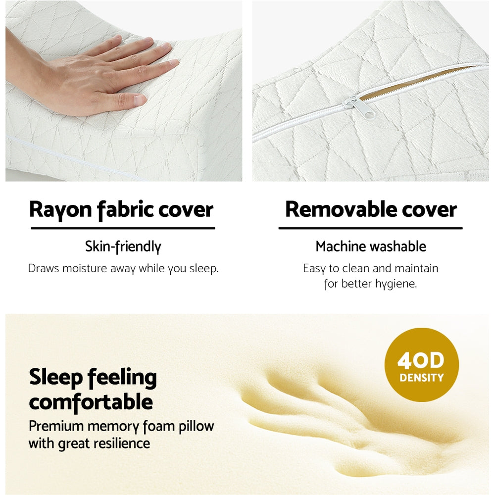 giselle-bedding-memory-foam-pillow-cushion-neck-support-knee-leg-pillows-soft at www.mallsonline.com.au