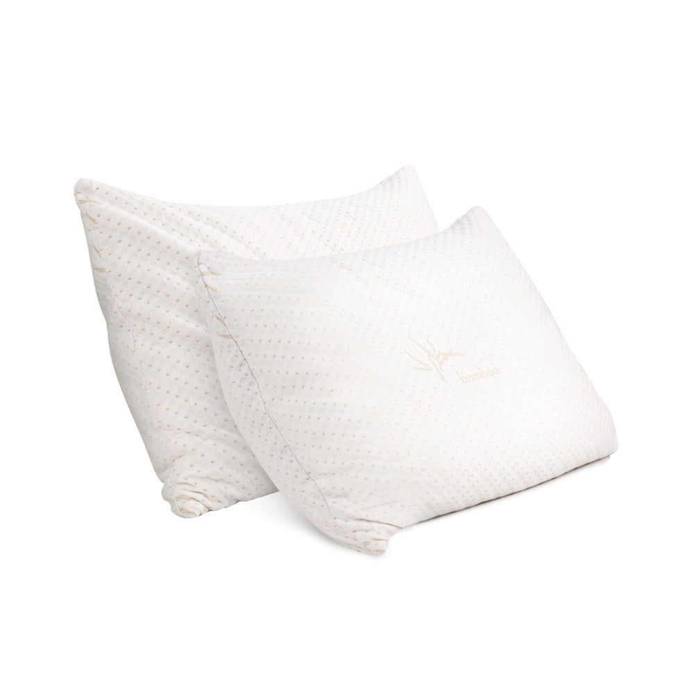 giselle-bedding-set-of-2-single-bamboo-memory-foam-pillow at www.mallsonline.com.au
