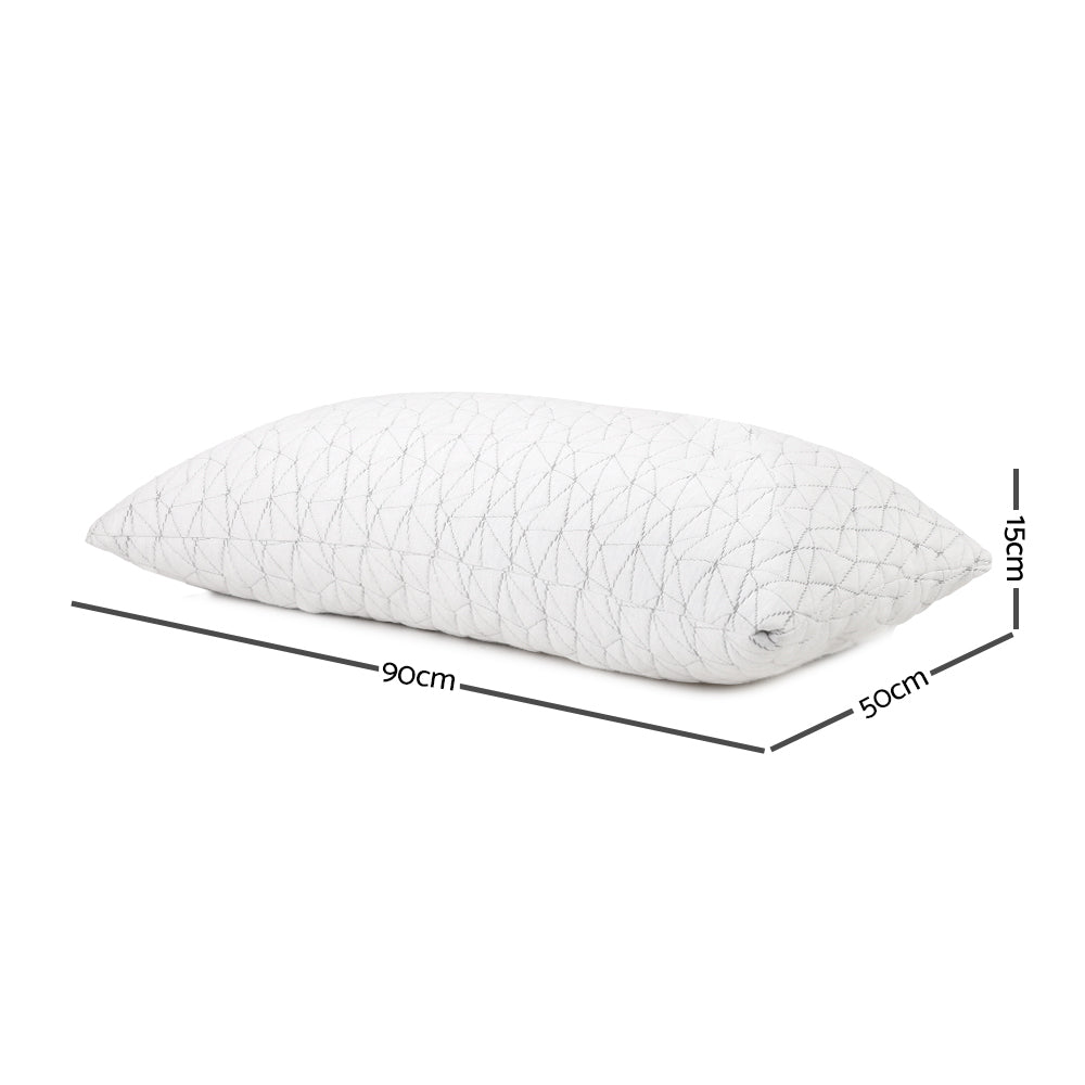 giselle-bedding-set-of-2-rayon-king-memory-foam-pillow at www.mallsonline.com.au