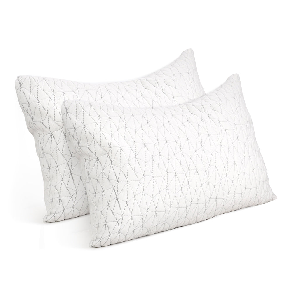 giselle-bedding-set-of-2-rayon-single-memory-foam-pillow at www.mallsonline.com.au