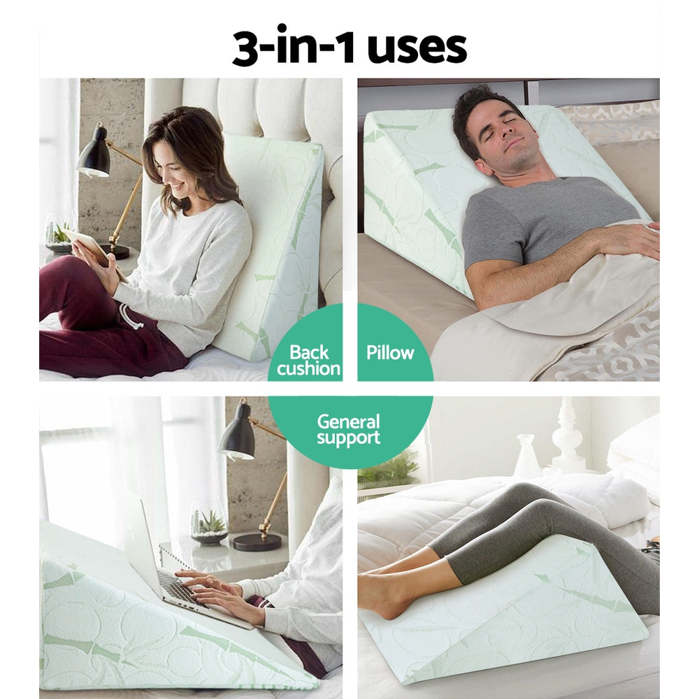 giselle-bedding-foam-wedge-back-support-pillow at www.mallsonline.com.au