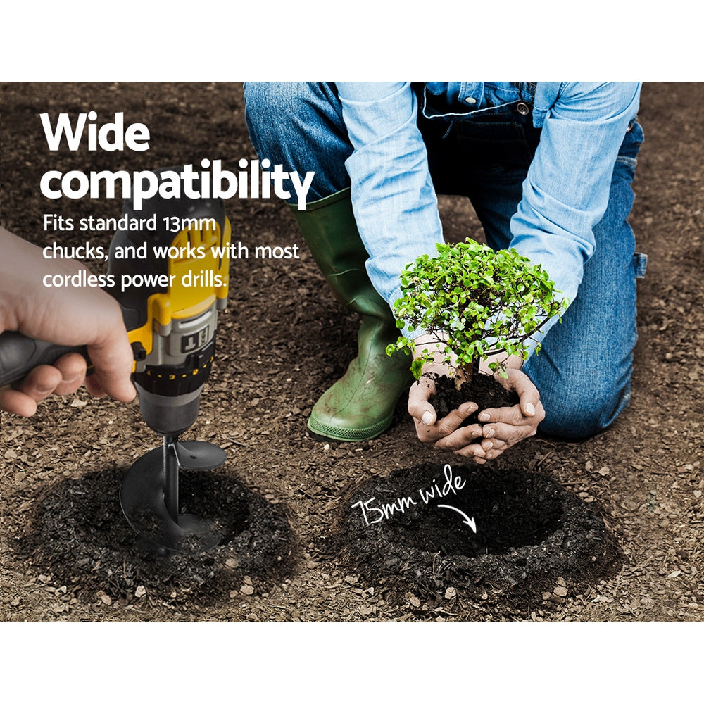 giantz-power-garden-auger-small-earth-planter-75-x-600mm-black www.mallsonline.com.au