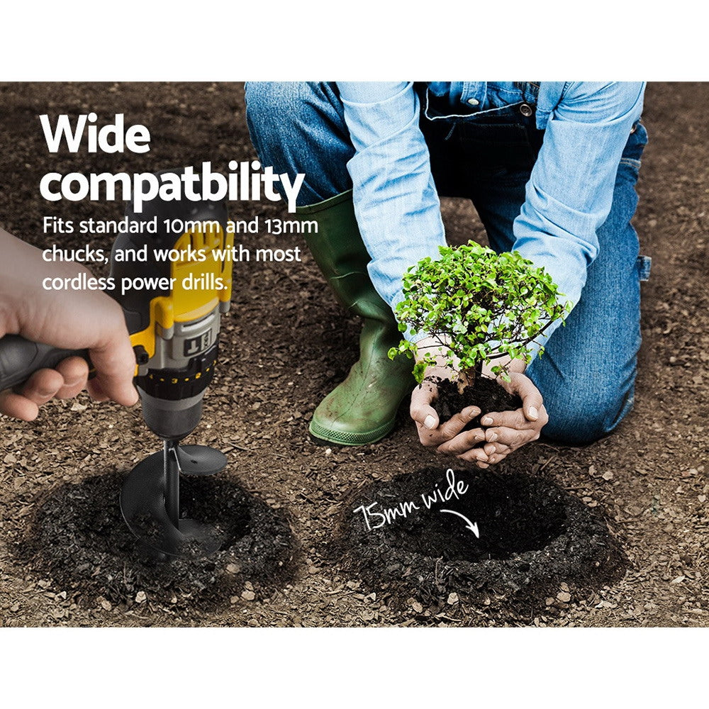 giantz-power-garden-auger-small-earth-planter-75-x-600mm-black www.mallsonline.com.au