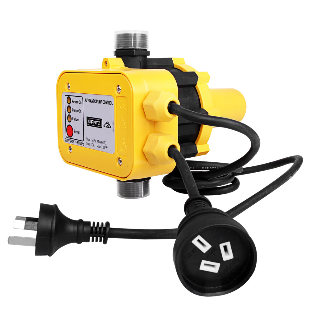 giantz-automatic-electronic-water-pump-controller-yellow at www.mallsonline.com.au