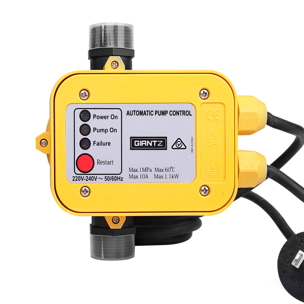 giantz-automatic-electronic-water-pump-controller-yellow at www.mallsonline.com.au