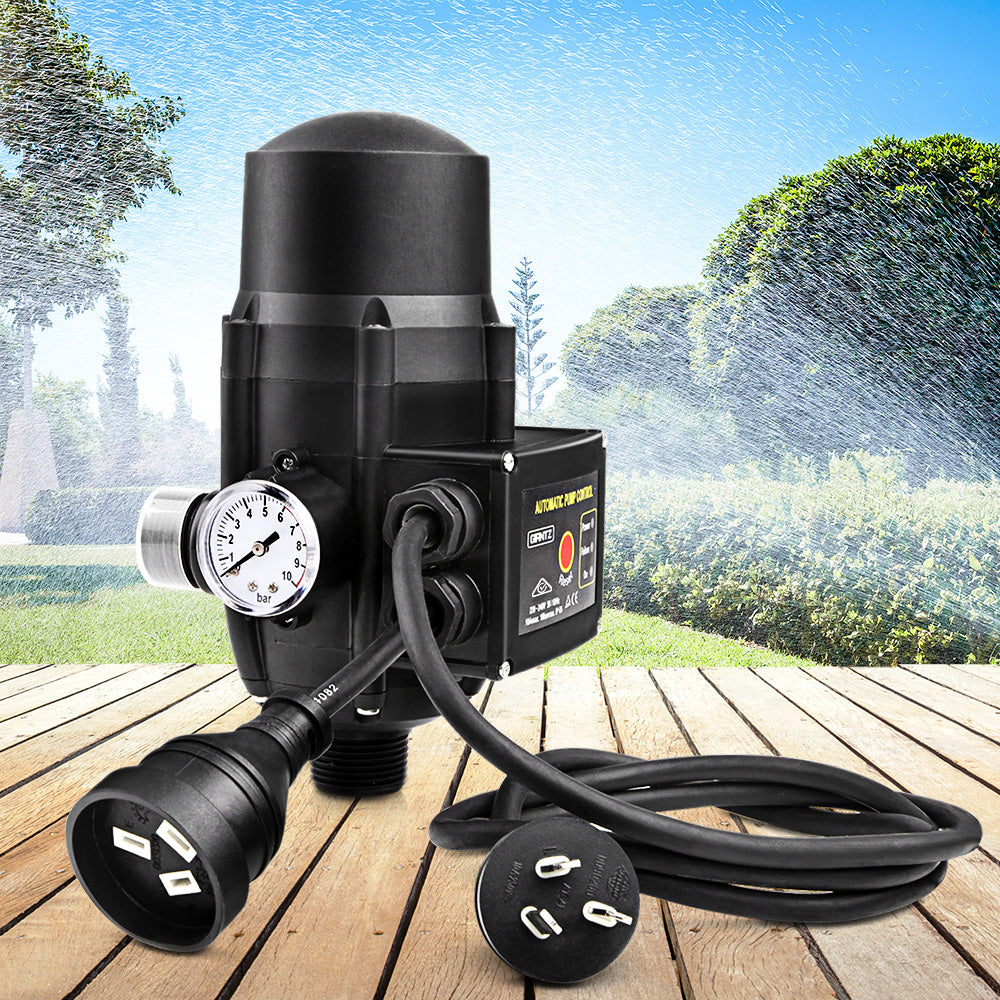giantz-adjustable-automatic-electronic-water-pump-controller-black at www.mallsonline.com.au