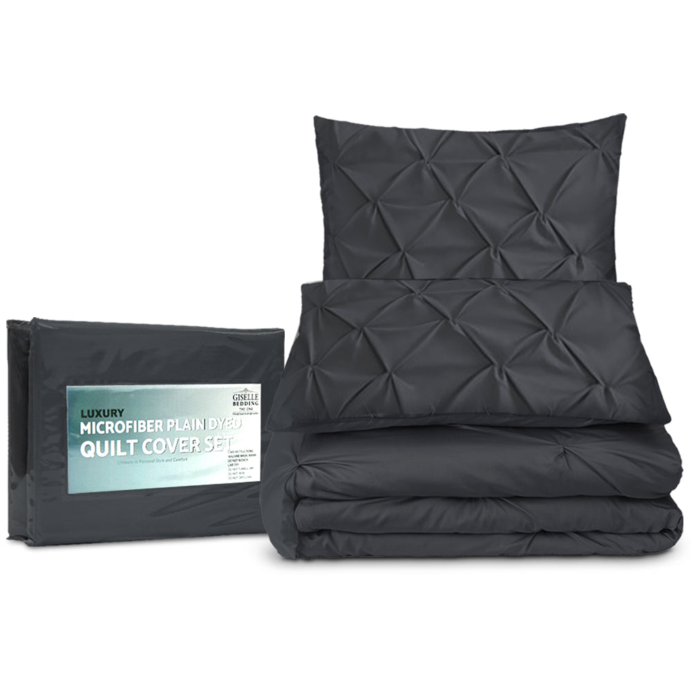 giselle-quilt-cover-set-diamond-pinch-black-king at www.mallsonline.com.au