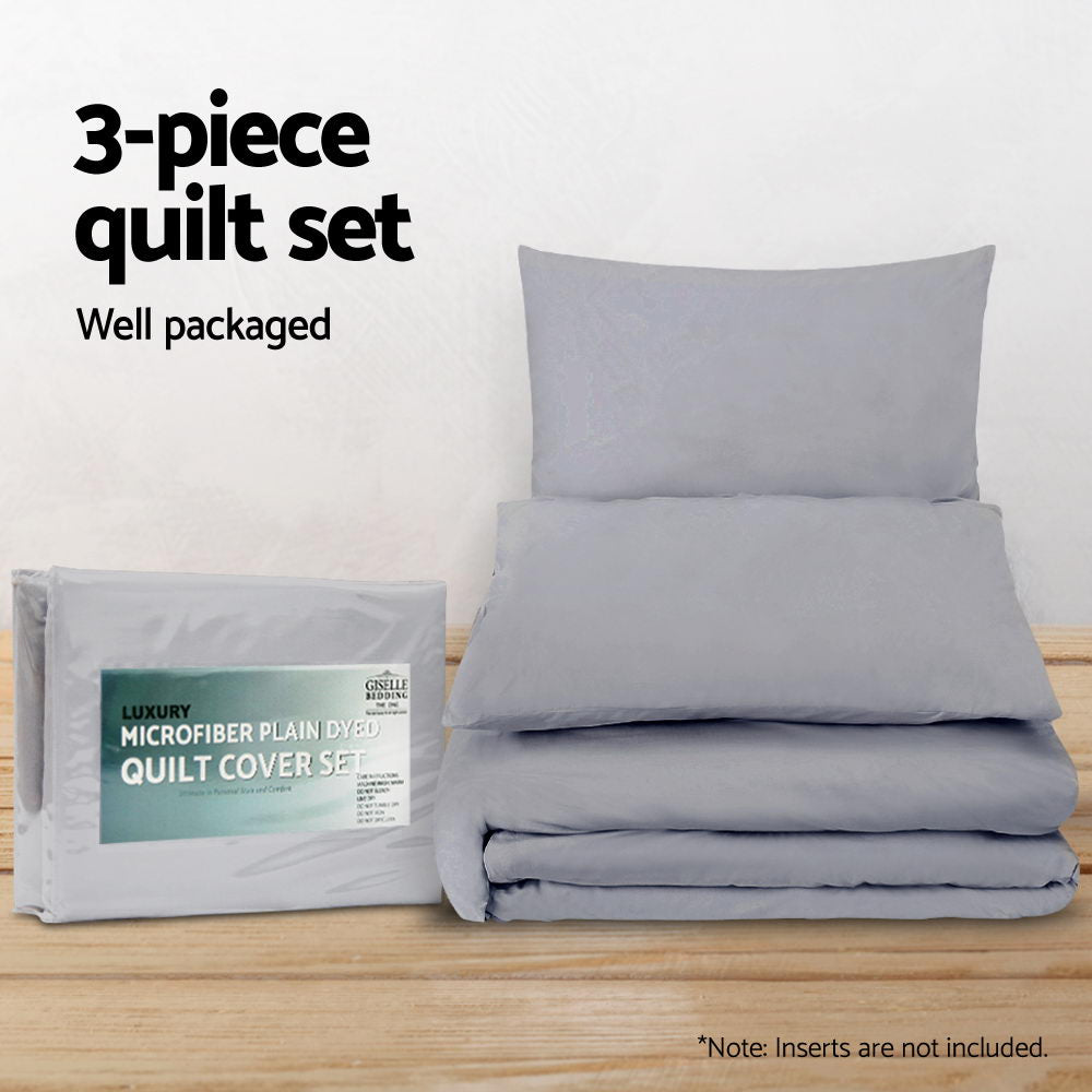 giselle-quilt-cover-set-classic-grey-super-king at www.mallsonline.com.au
