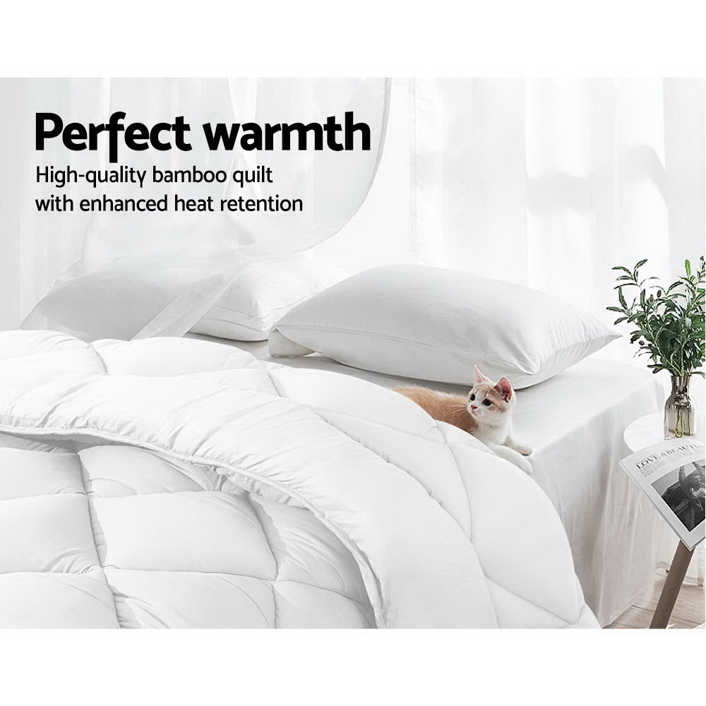 giselle-bedding-queen-size-800gsm-microfibre-bamboo-microfiber-quilt at www.mallsonline.com.au