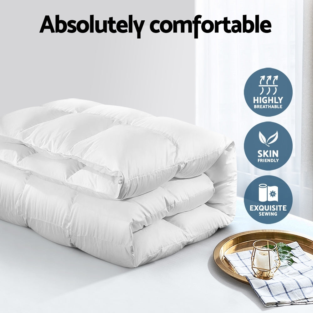 giselle-bedding-duck-down-feather-quilt-500gsm-queen-size at www.mallsonline.com.au