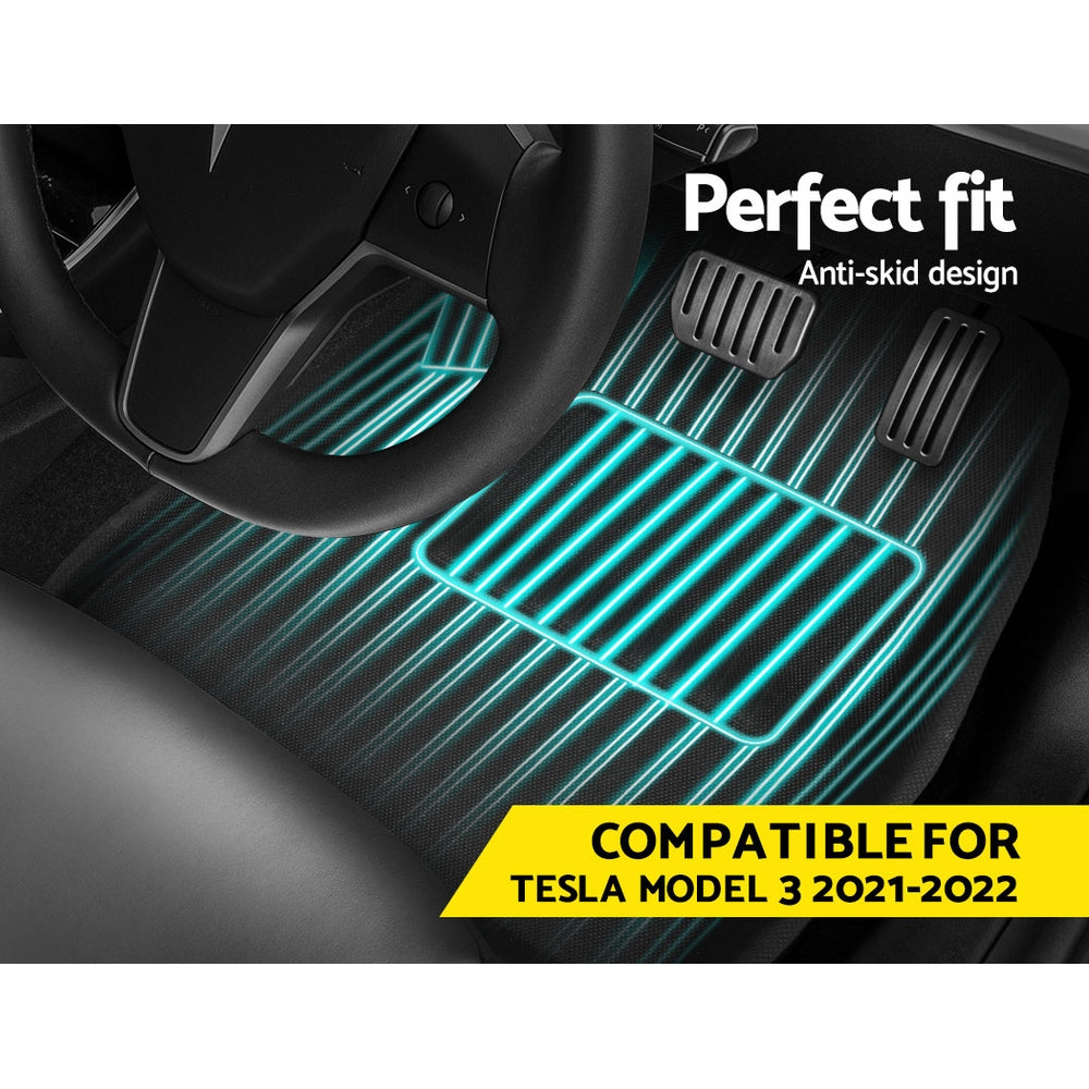 weisshorn-car-rubber-floor-mats-front-and-rear-for-tesla-model-3-2021-2022 at www.mallsonline.com.au