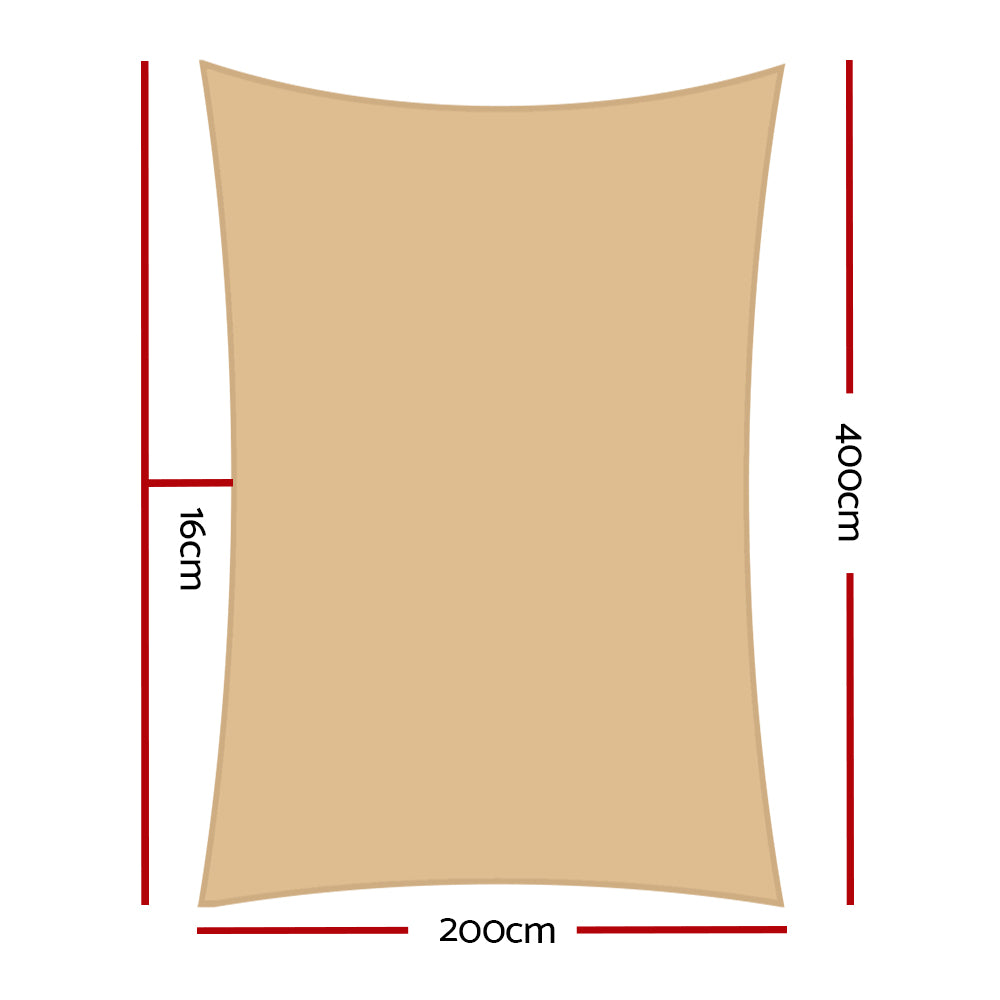 instahut-sun-shade-sail-cloth-shadecloth-rectangle-canopy-sand-280gsm-2x4m www.mallsonline.com.au