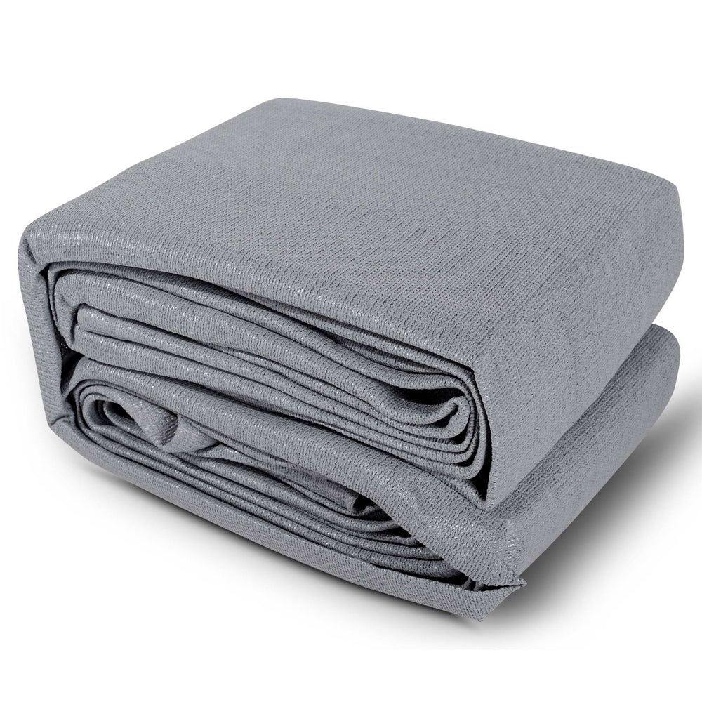 instahut-sun-shade-sail-cloth-shadecloth-rectangle-canopy-grey-280gsm-3x3m www.mallsonline.com.au