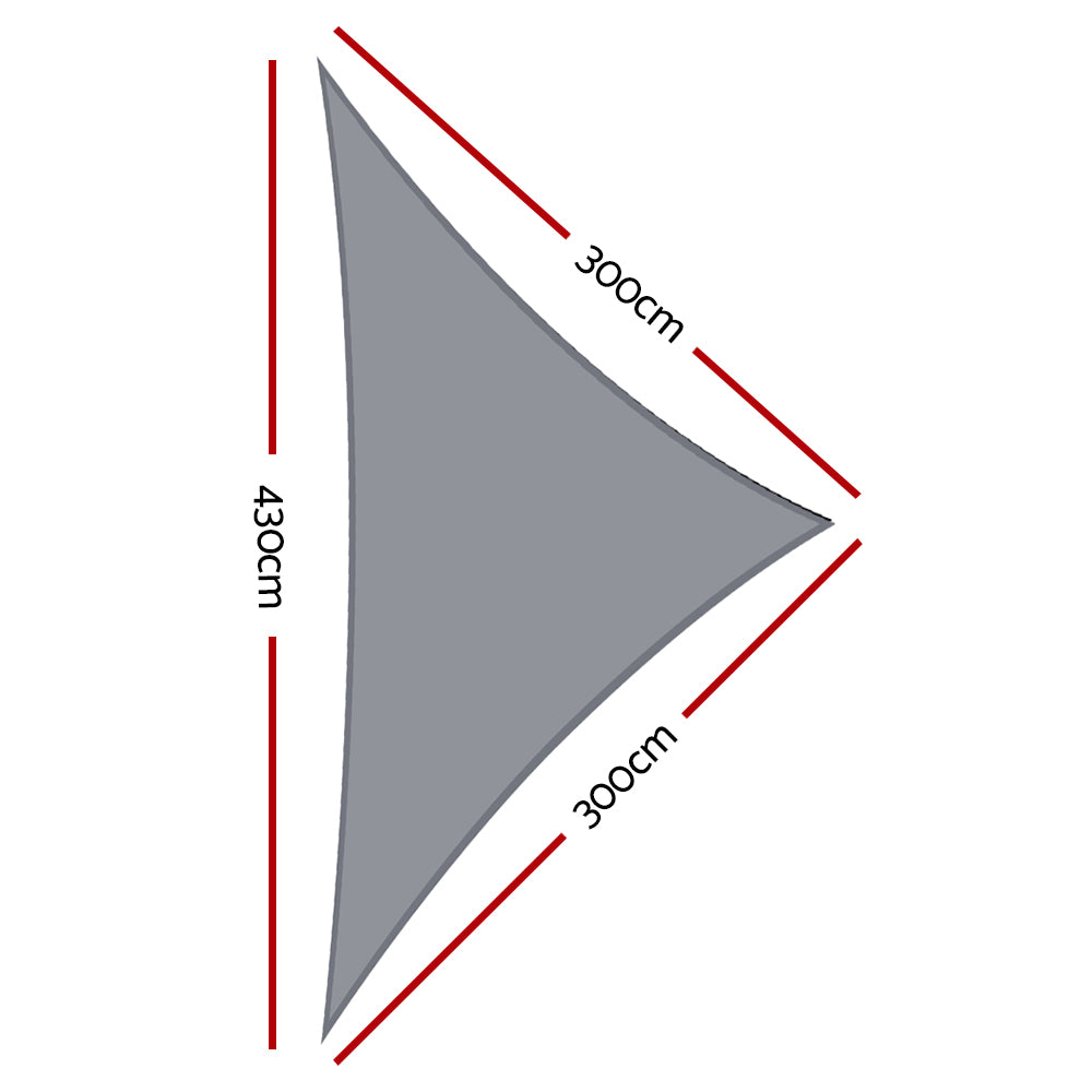 instahut-sun-shade-sail-cloth-shadecloth-right-triangle-canopy-280gsm-3x3x4-3m www.mallsonline.com.au