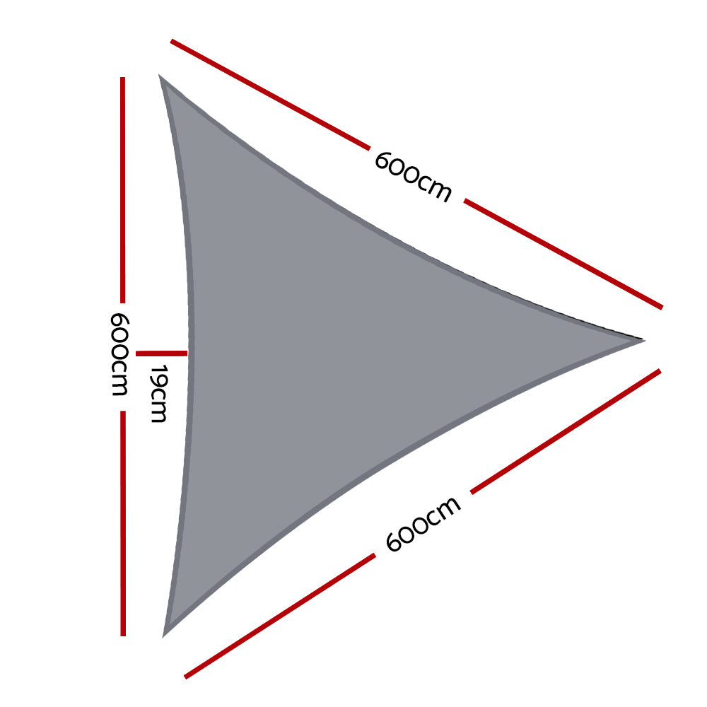 instahut-sun-shade-sail-cloth-shadecloth-outdoor-canopy-triangle-280gsm-6x6x6m at www.mallsonline.com.au