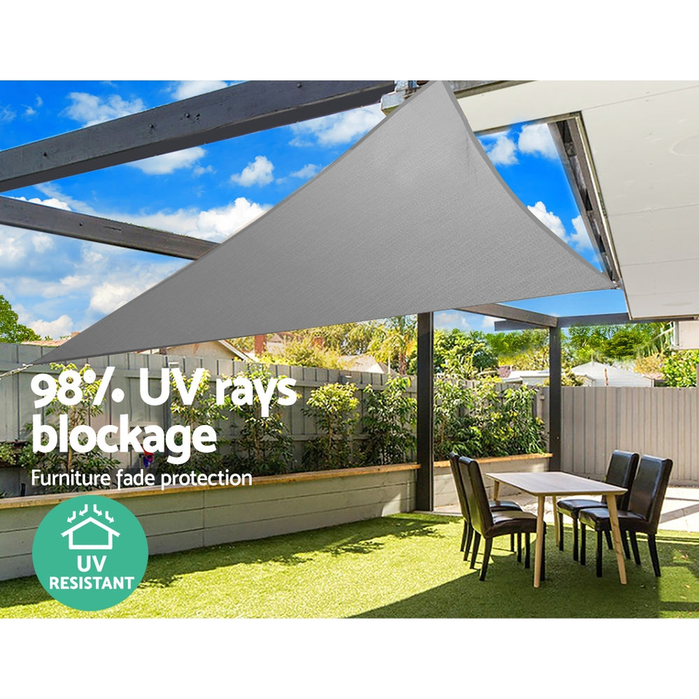 instahut-sun-shade-sail-cloth-shadecloth-outdoor-canopy-triangle-280gsm-6x6x6m at www.mallsonline.com.au