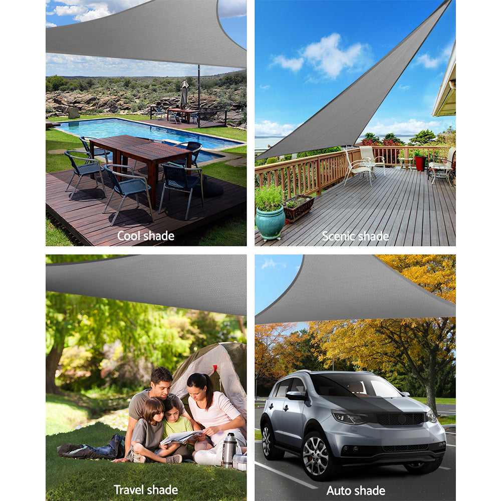 instahut-sun-shade-sail-shadecloth-outdoor-280gsm-5x5x5m www.mallsonline.com.au