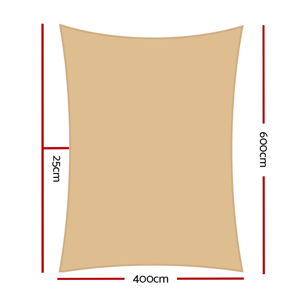 instahut-4-x-6m-waterproof-rectangle-shade-sail-cloth-sand-beige at www.mallsonline.com.au