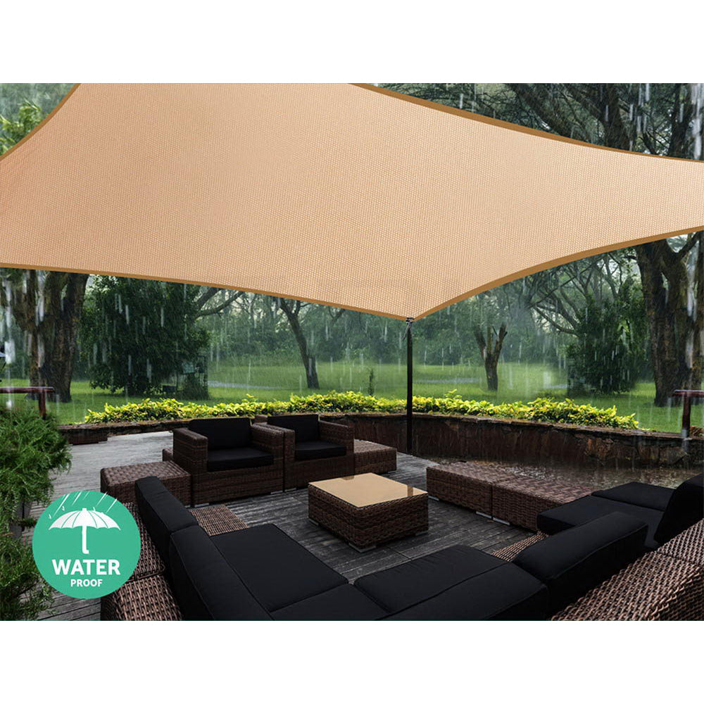 instahut-4-x-6m-waterproof-rectangle-shade-sail-cloth-sand-beige at www.mallsonline.com.au