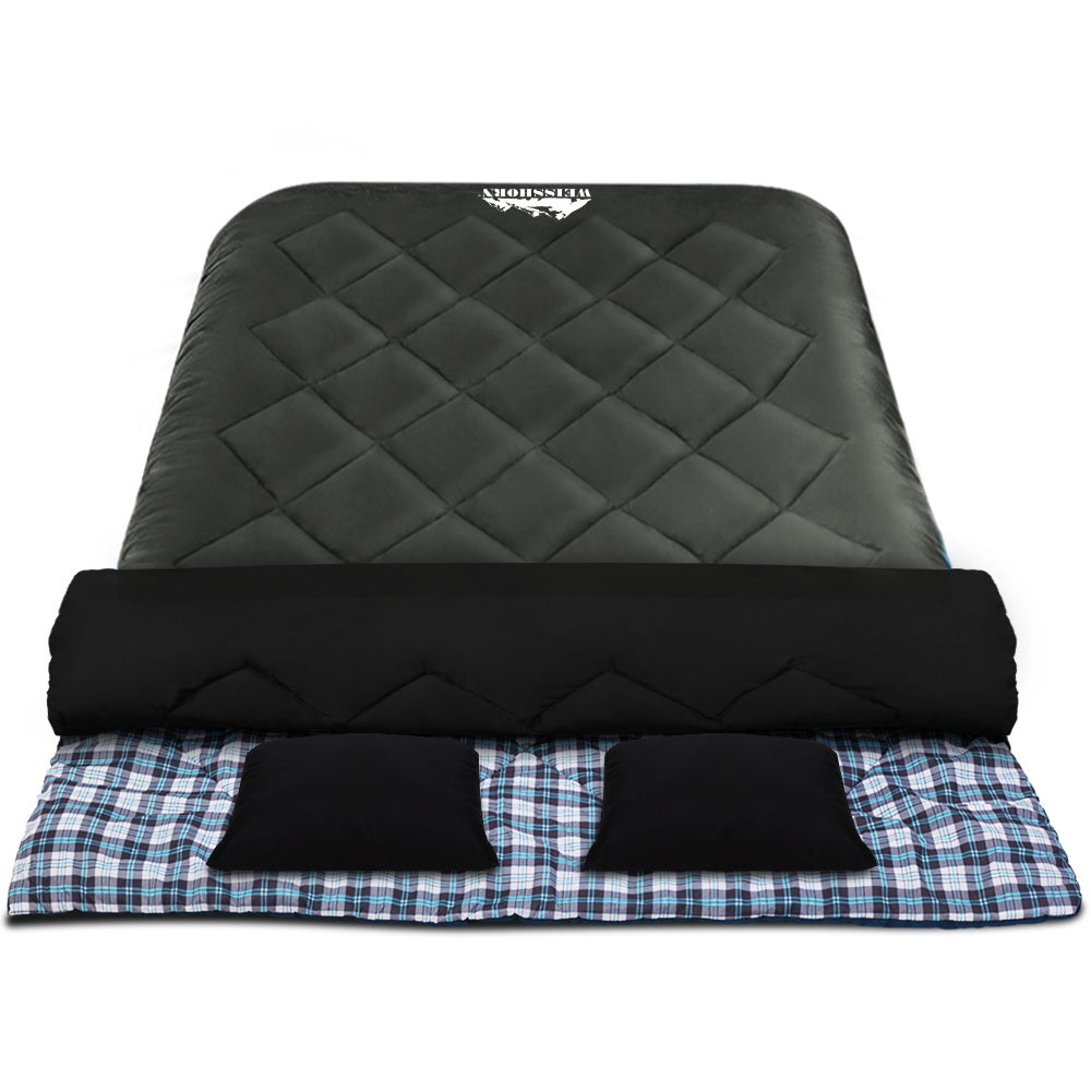 weisshorn-sleeping-bag-camping-hiking-tent-outdoor-comfort-5-degree-grey at www.mallsonline.com.au