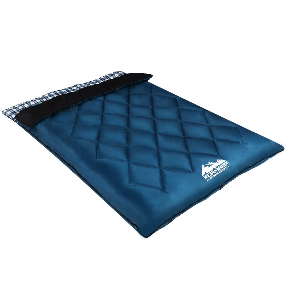 weisshorn-sleeping-bag-camping-hiking-tent-outdoor-comfort-5-degree-navy at www.mallsonline.com.au