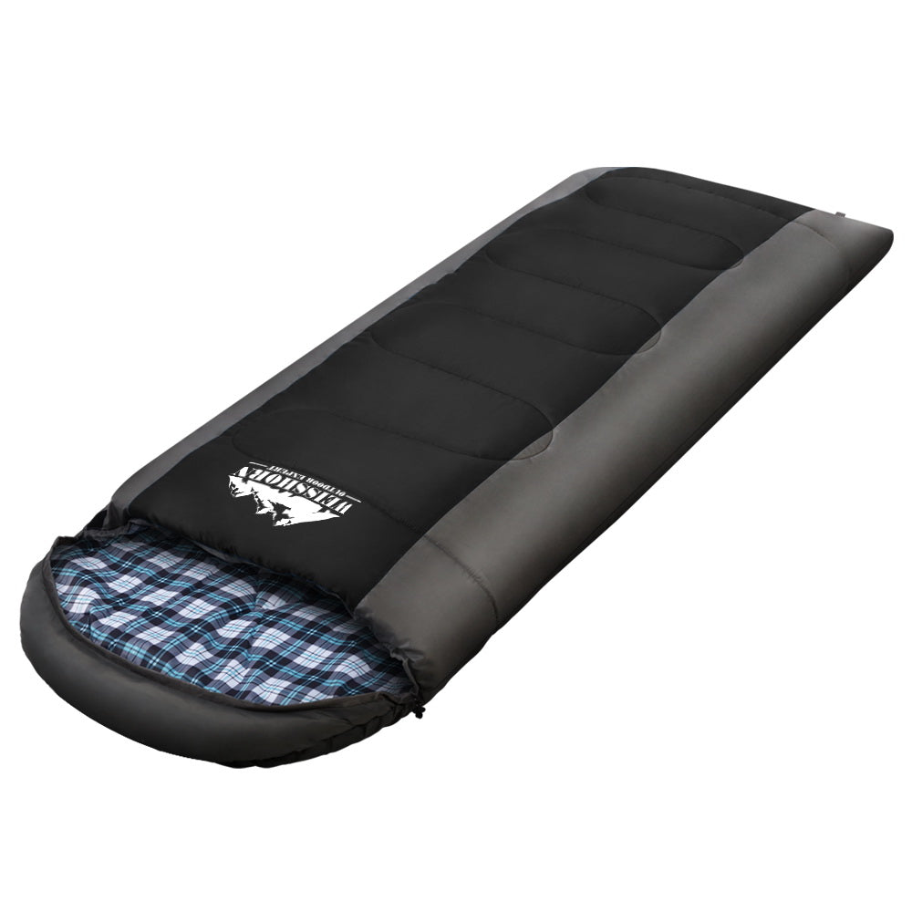 weisshorn-sleeping-bag-camping-hiking-tent-winter-thermal-comfort-0-degree-black at www.mallsonline.com.au