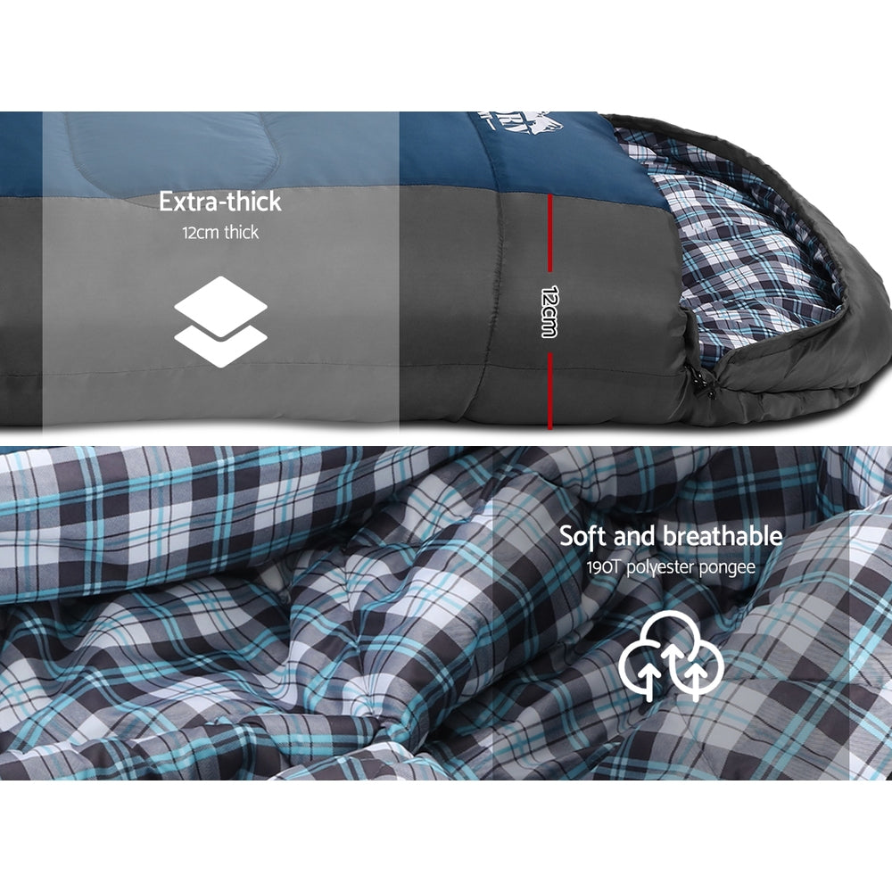 weisshorn-sleeping-bag-to-0-degree-navy at www.mallsonline.com.au