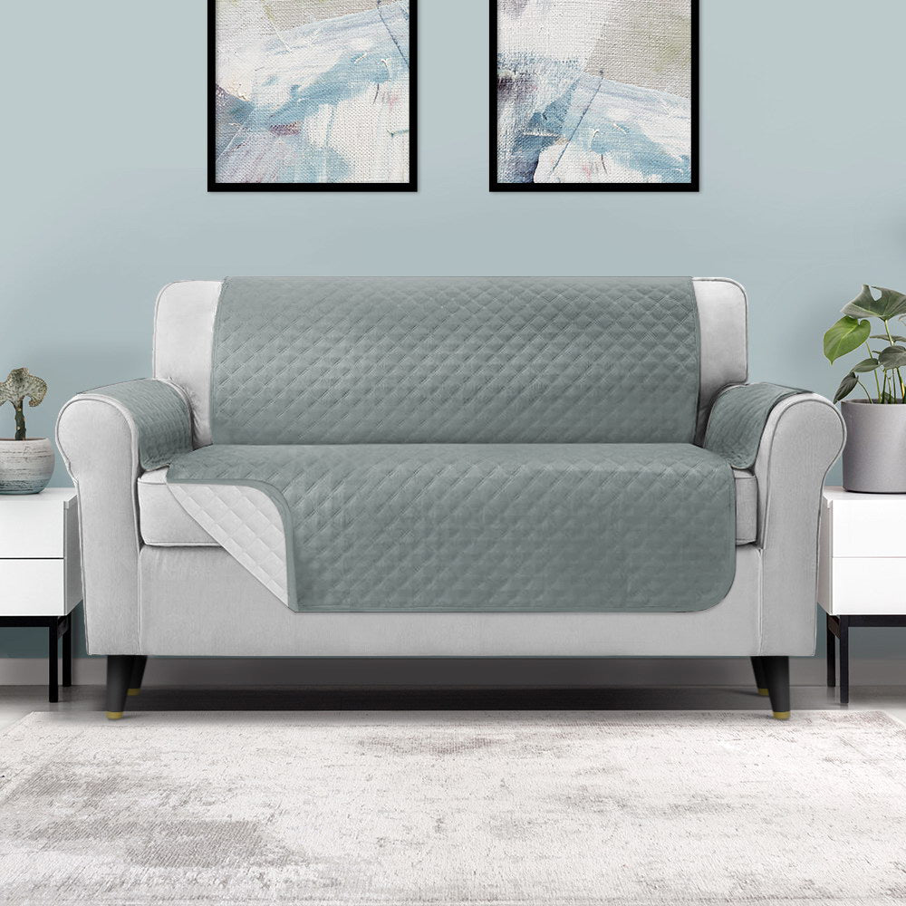 artiss-sofa-cover-quilted-couch-covers-100-water-resistant-3-seater-grey at www.mallsonline.com.au