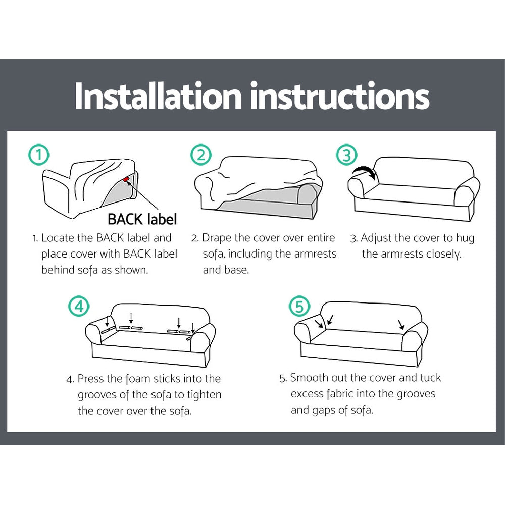 artiss-sofa-cover-elastic-stretchable-couch-covers-grey-4-seater at www.mallsonline.com.au