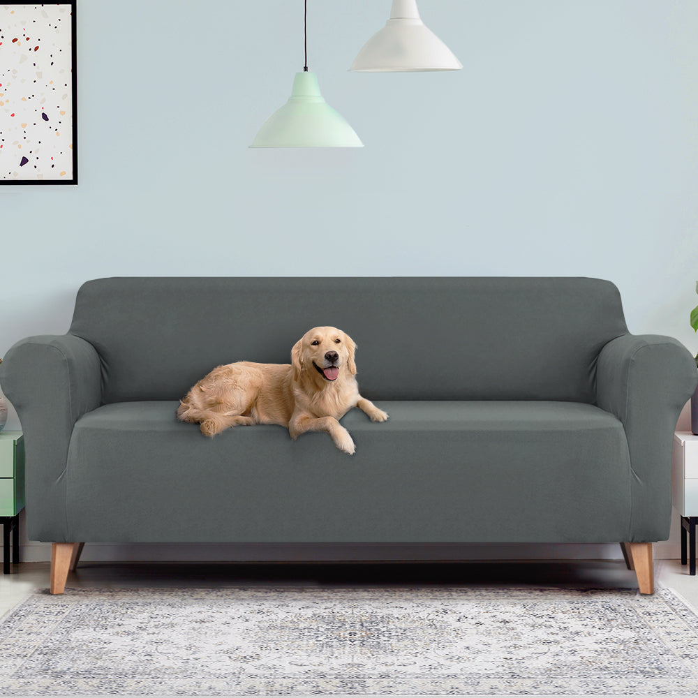 artiss-sofa-cover-elastic-stretchable-couch-covers-grey-4-seater at www.mallsonline.com.au