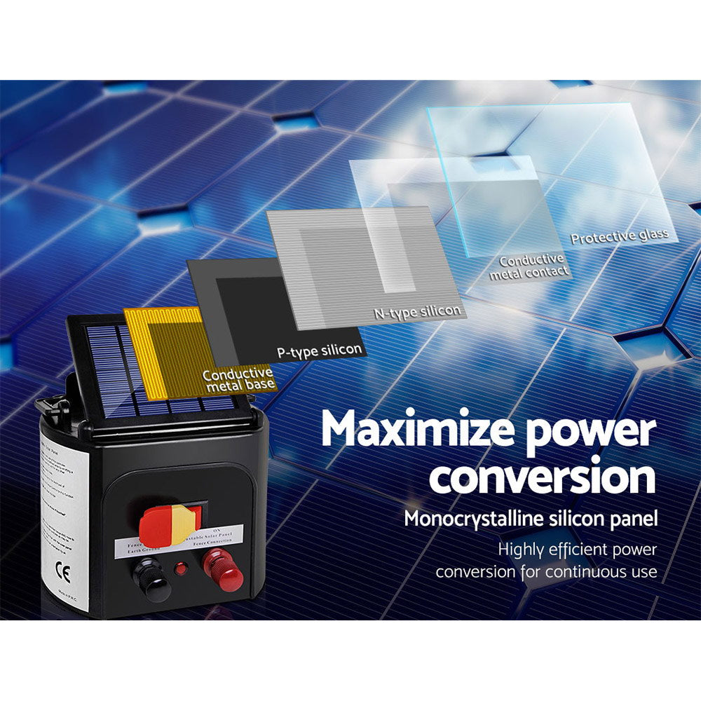 giantz-3km-solar-electric-fence-charger-energiser www.mallsonline.com.au