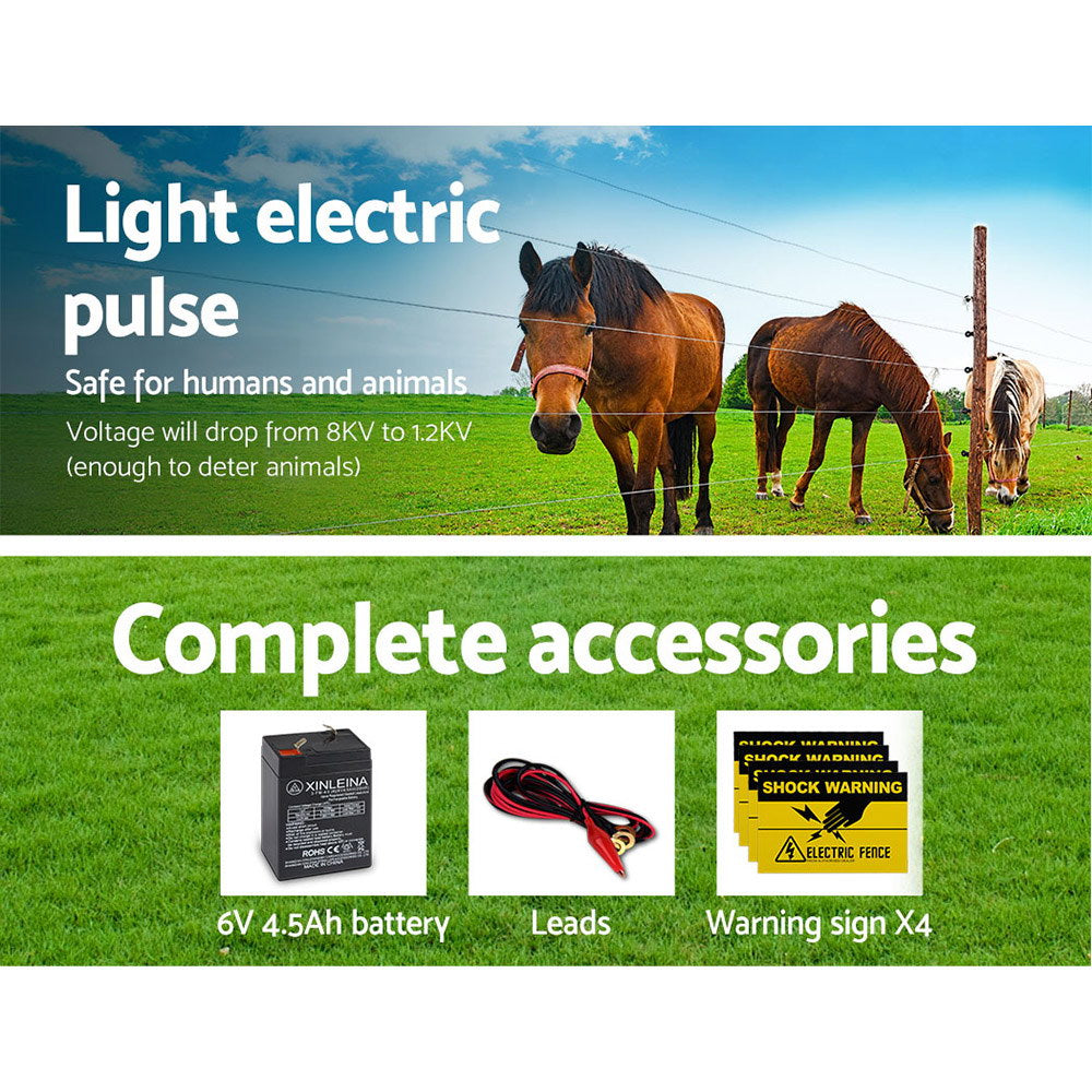 giantz-5km-solar-electric-fence-charger-energiser www.mallsonline.com.au