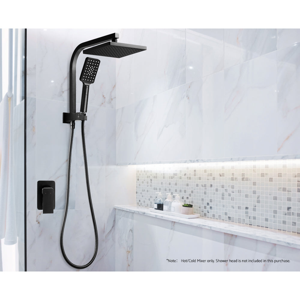 cefito-bathroom-mixer-tap-faucet-rain-shower-head-set-hot-and-cold-diverter-diy-black at www.mallsonline.com.au
