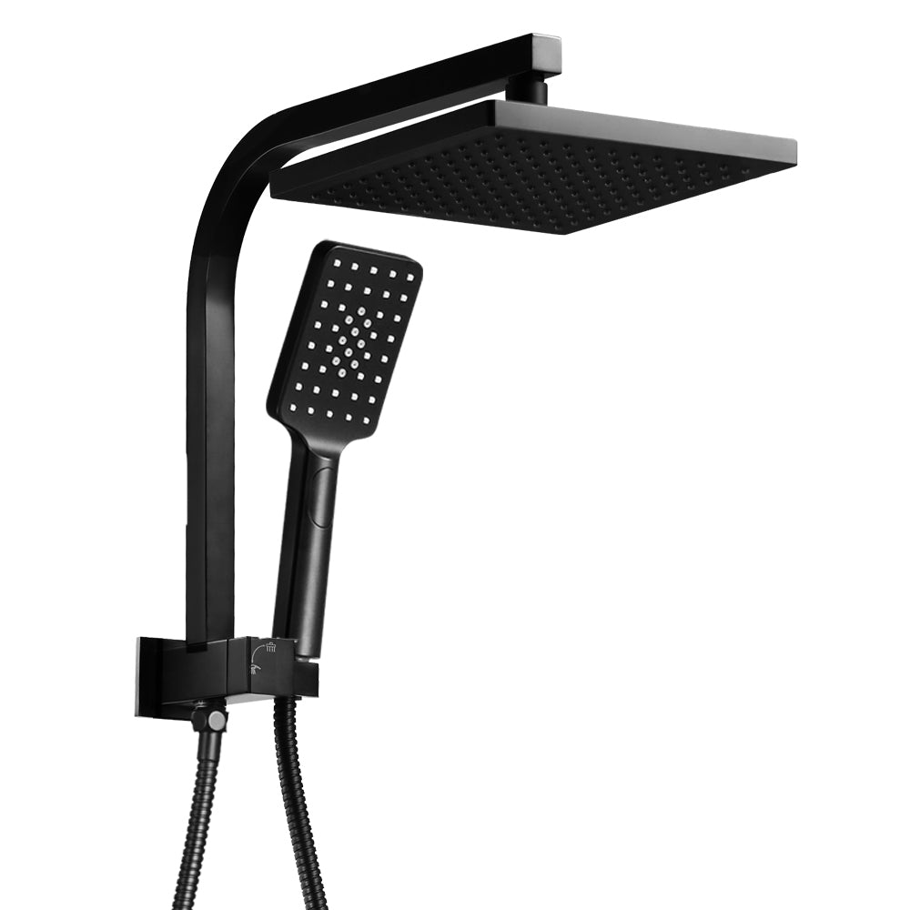cefito-wels-8-rain-shower-head-set-square-handheld-high-pressure-wall-black at www.mallsonline.com.au