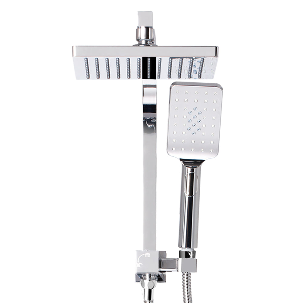 cefito-wels-8-rain-shower-head-set-square-handheld-high-pressure-wall-chrome at www.mallsonline.com.au