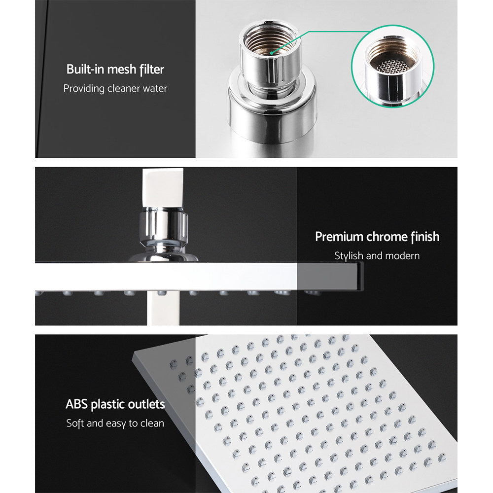 cefito-wels-8-rain-shower-head-set-square-handheld-high-pressure-wall-chrome at www.mallsonline.com.au