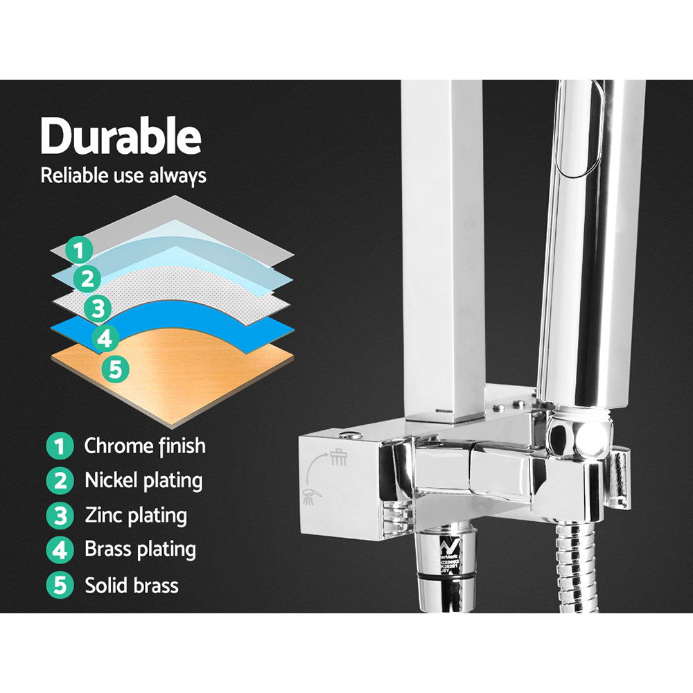 cefito-wels-8-rain-shower-head-set-square-handheld-high-pressure-wall-chrome at www.mallsonline.com.au