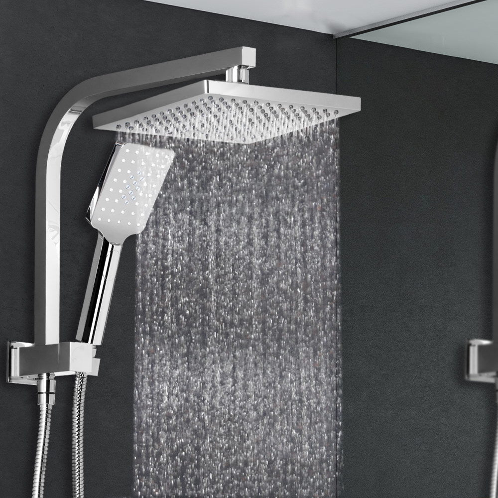 cefito-wels-8-rain-shower-head-set-square-handheld-high-pressure-wall-chrome at www.mallsonline.com.au