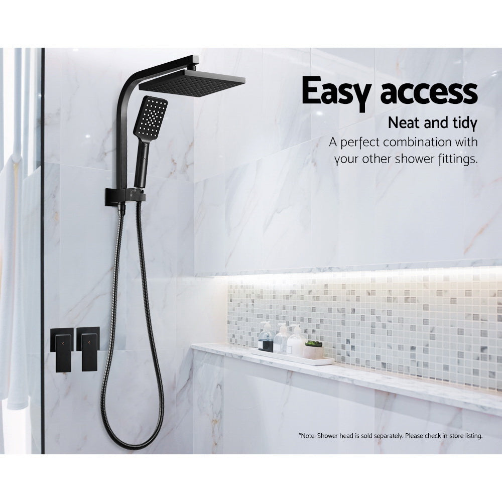 cefito-bathroom-taps-faucet-rain-shower-head-set-hot-and-cold-diverter-diy-black at www.mallsonline.com.au