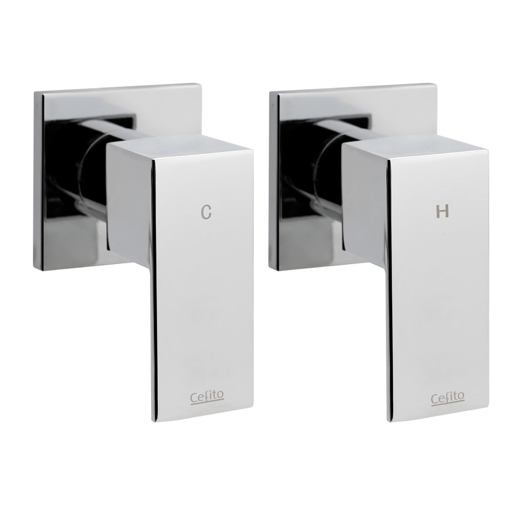 cefito-bathroom-taps-faucet-rain-shower-head-set-hot-and-cold-diverter-diy-chrome at www.mallsonline.com.au