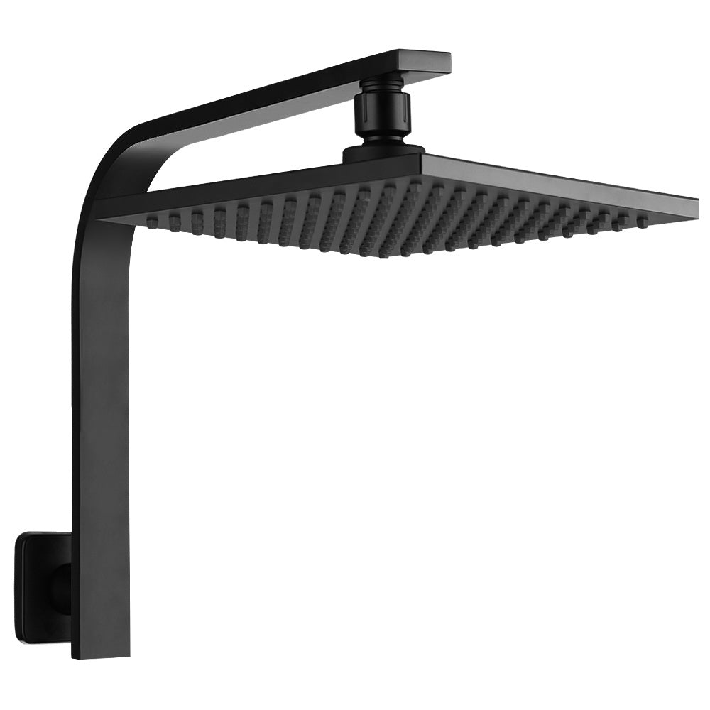 cefito-wels-8-rain-shower-head-set-square-high-pressure-wall-arm-diy-black at www.mallsonline.com.au