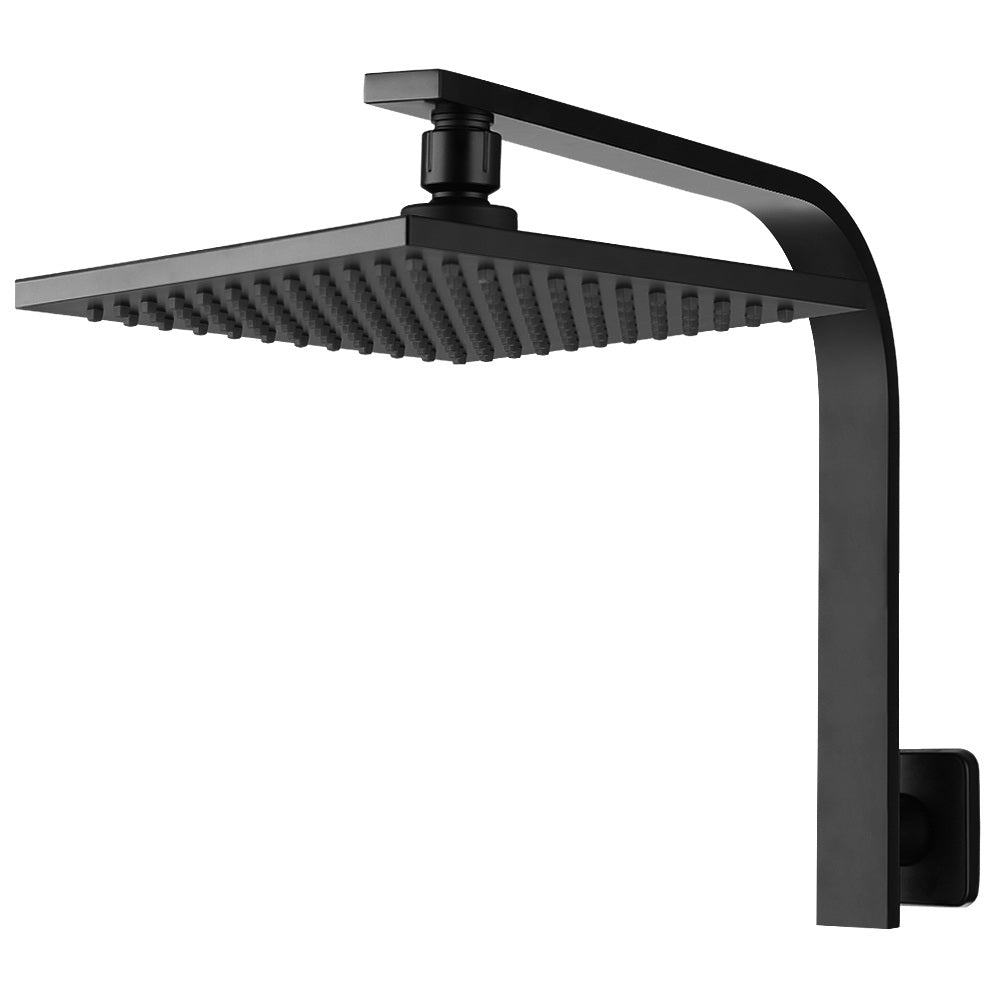 cefito-wels-8-rain-shower-head-set-square-high-pressure-wall-arm-diy-black at www.mallsonline.com.au