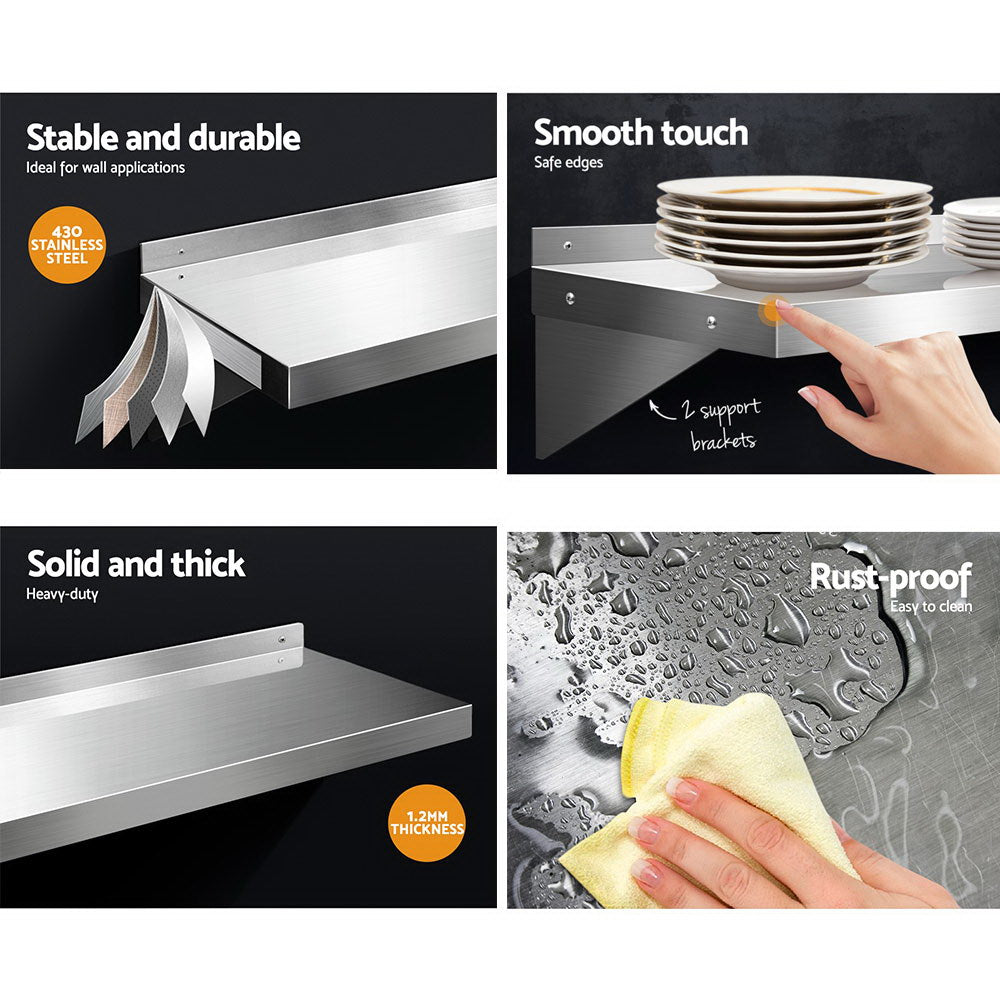 cefito-900mm-stainless-steel-wall-shelf-kitchen-shelves-rack-mounted-display-shelving www.mallsonline.com.au