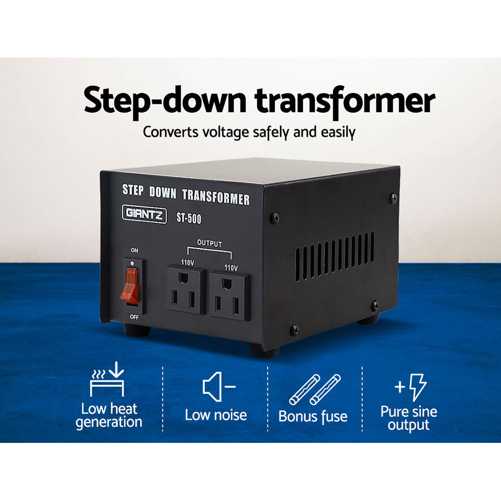 giantz-stepdown-transformer-500w-240v-to-110v at www.mallsonline.com.au
