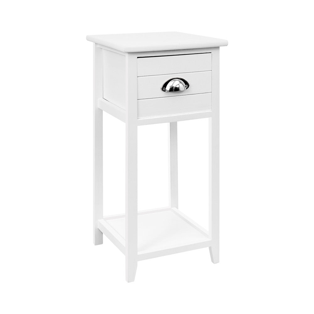 artiss-bedside-table-nightstand-drawer-storage-cabinet-lamp-side-shelf-white at www.mallsonline.com.au