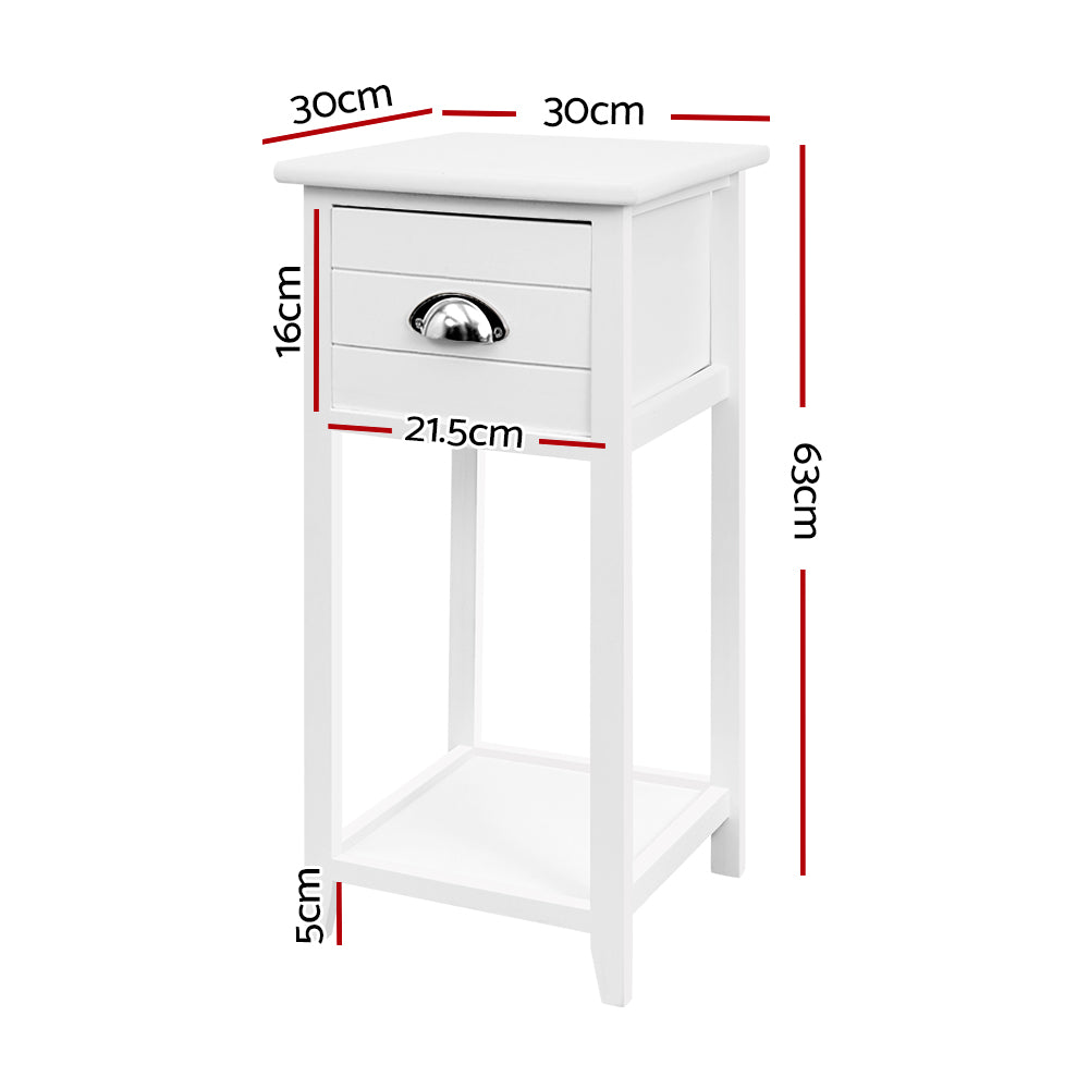 artiss-bedside-table-nightstand-drawer-storage-cabinet-lamp-side-shelf-white at www.mallsonline.com.au