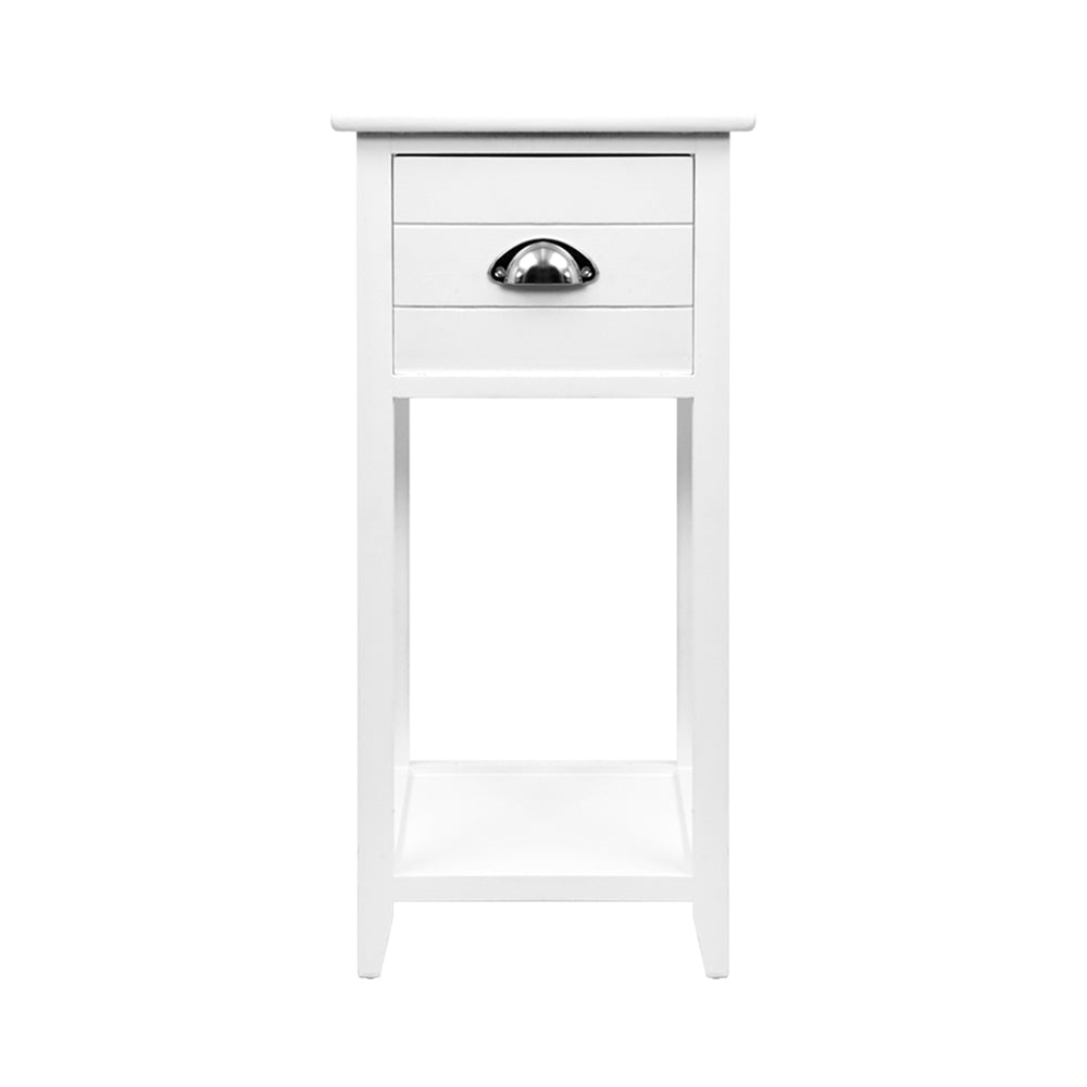 artiss-bedside-table-nightstand-drawer-storage-cabinet-lamp-side-shelf-white at www.mallsonline.com.au