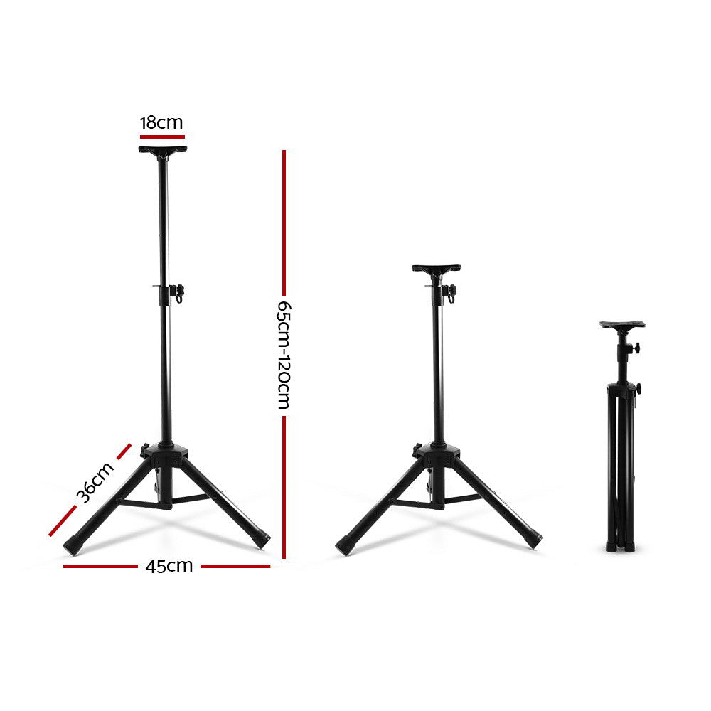 set-of-2-adjustable-120cm-speaker-stand-black at www.mallsonline.com.au