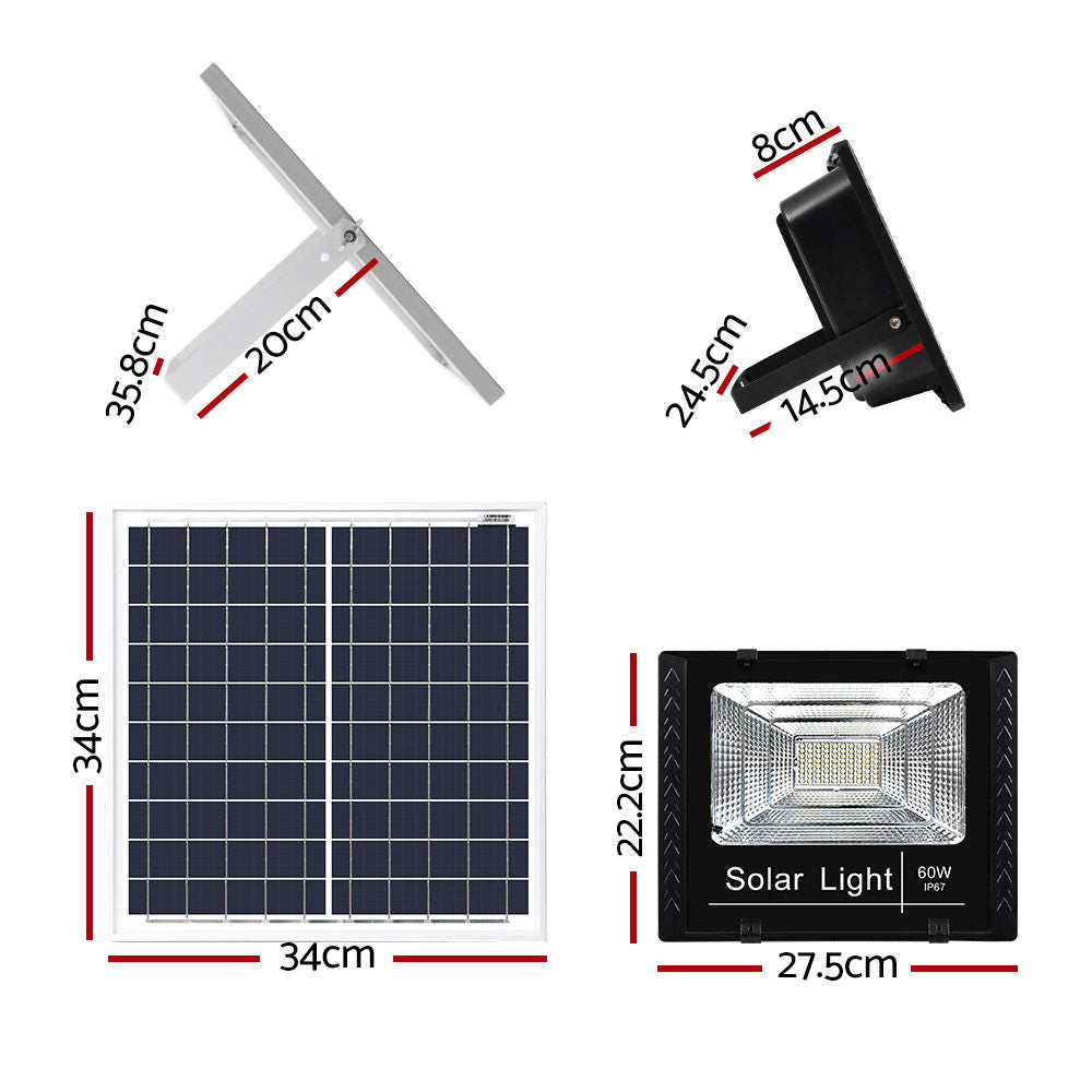 led-solar-lights-street-flood-light-remote-outdoor-garden-security-lamp-60w at www.mallsonline.com.au