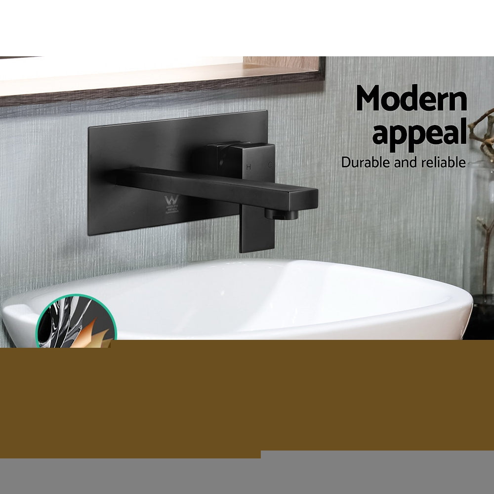 cefito-wels-bathroom-tap-wall-square-black-basin-mixer-taps-vanity-brass-faucet at www.mallsonline.com.au